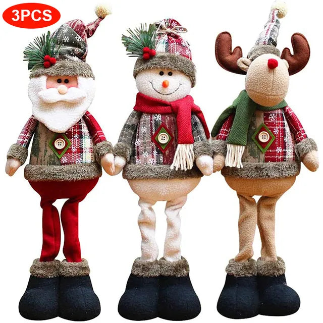 Festive Christmas Standing Doll Ornaments